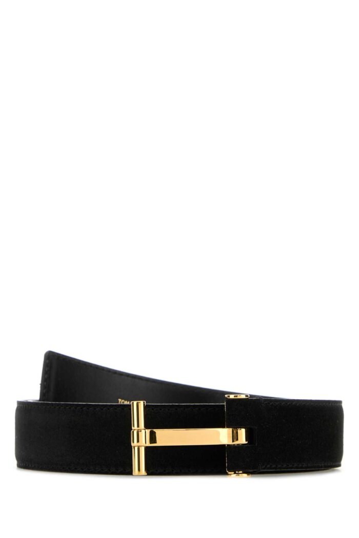 Black suede belt - Image 1