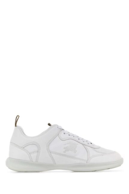 White leather sneakers