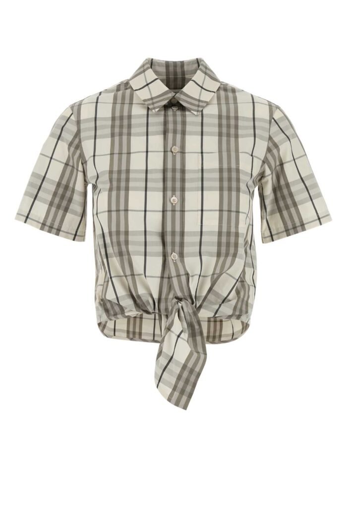 Embroidered poplin shirt - Image 1