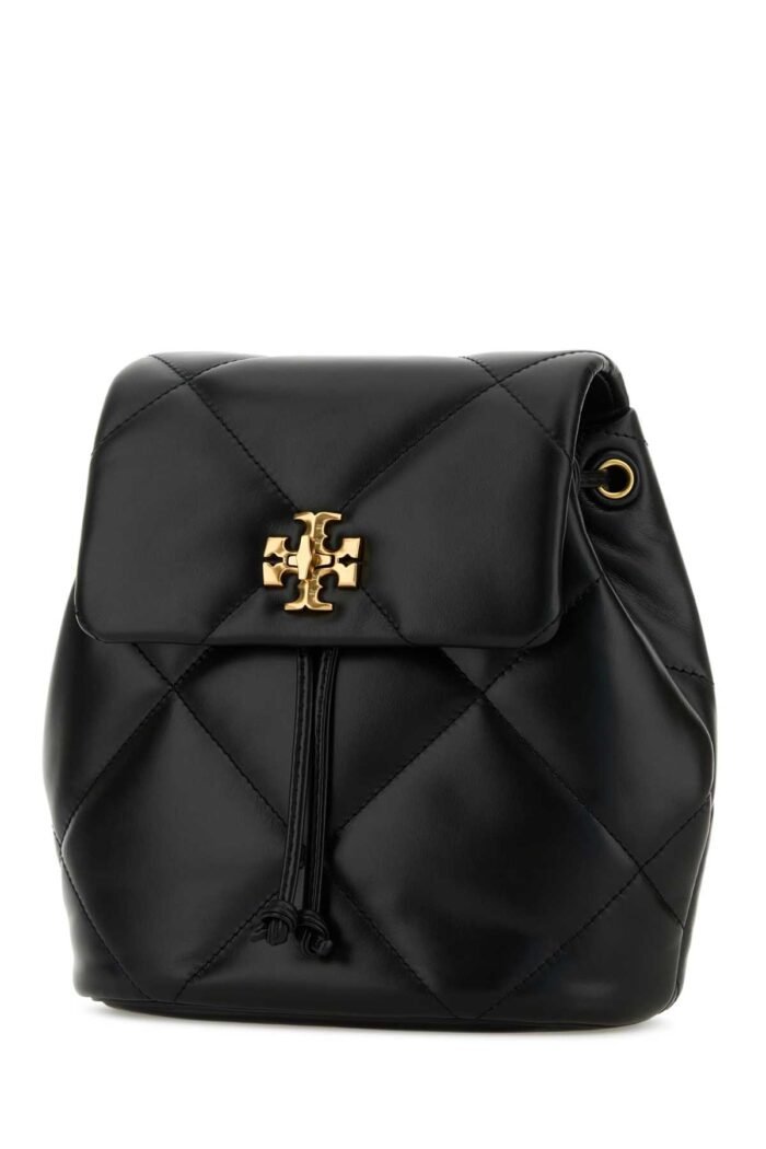 Black leather mini Kira backpack - Image 2
