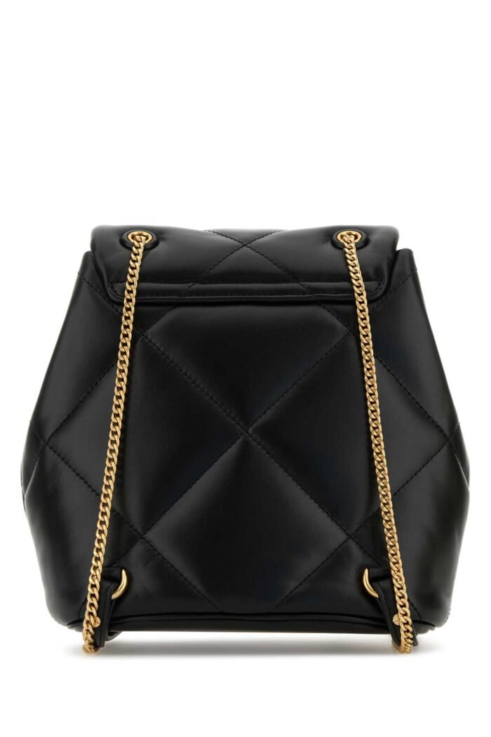 Black leather mini Kira backpack - Image 3