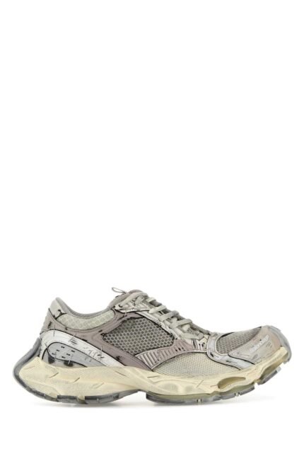 Multicolor synthetic leather and mesh Stapler sneakers