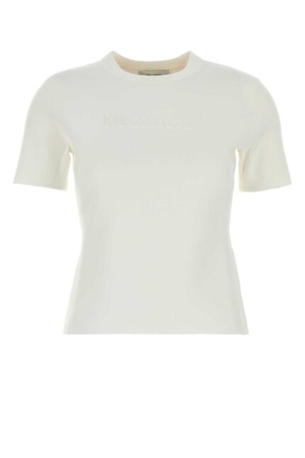 White viscose blend Adelio t-shirt