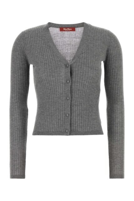 Dark grey silk blend Potus cardigan