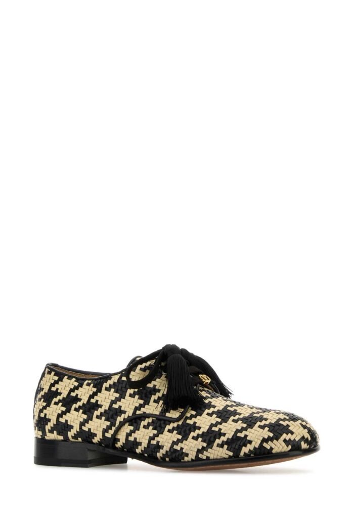 Two-tone leather VLogo Signature lace-up shoes - Image 2