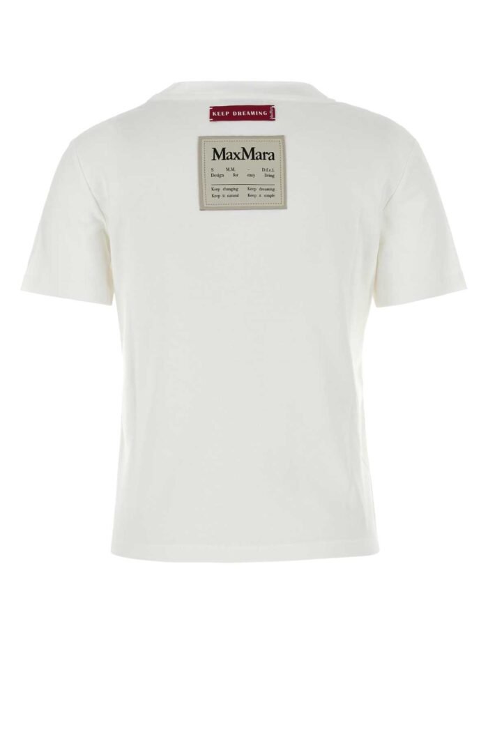 White cotton Gemma t-shirt - Image 2