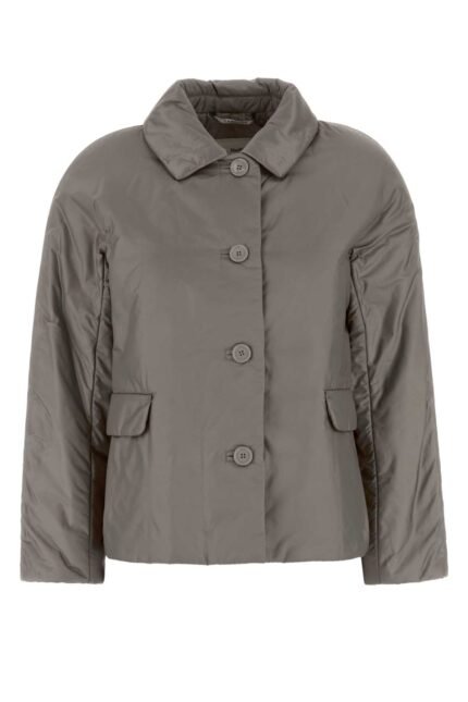 Grey polyester Greens padded jacket