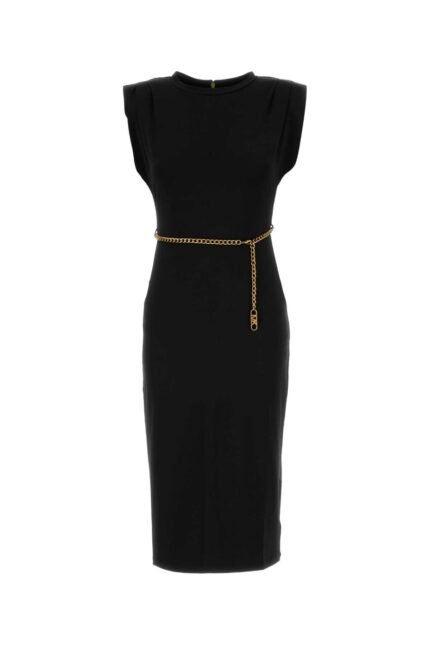 Black jersey dress