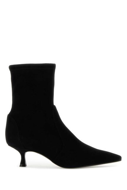Black suede Naomi 50 ankle boots
