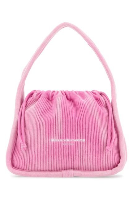 Pink corduroy small Ryan handbag