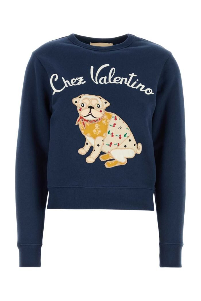 navy blue cotton sweatshirt - Image 1