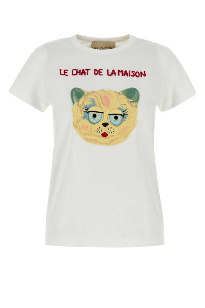 White silk t-shirt - Image 1