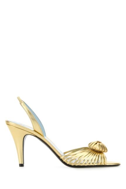 Gold leather Royal sandals
