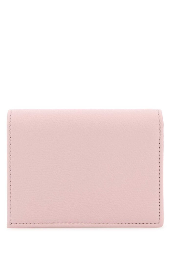 Pastel pink leather VLogo wallet - Image 3