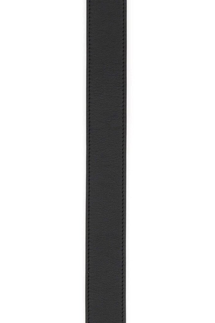 Black leather reversibile belt - Image 3
