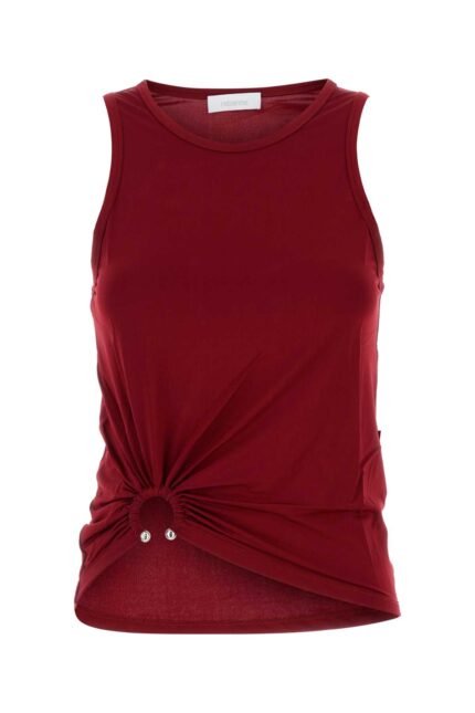 Burgundy stretch viscose top