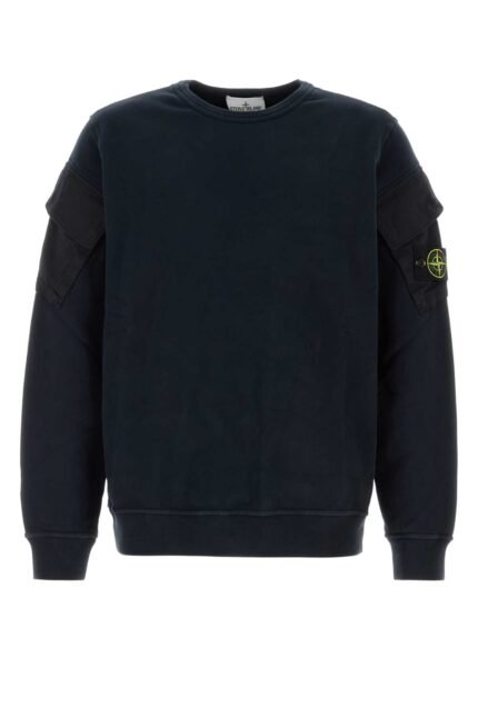 Dark blue cotton sweatshirt