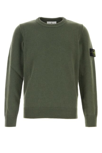 Green wool blend sweater
