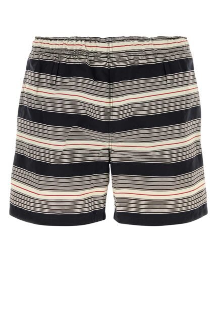Embroidered nylon swimming shorts