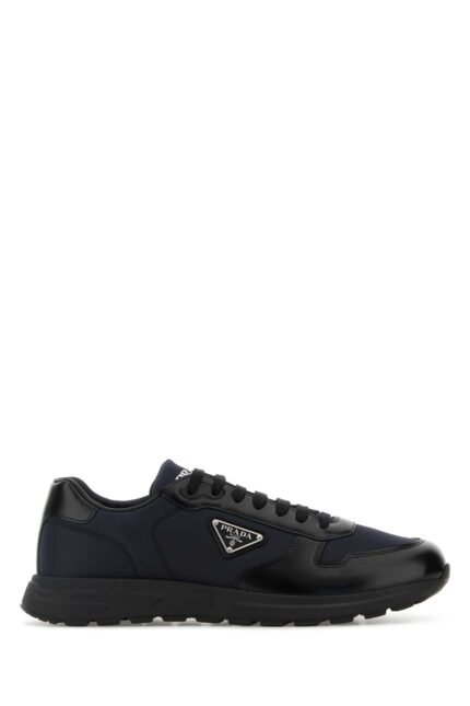 Two-tone nylon and leather Prax 2.0 sneakers