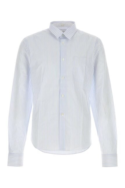 Embroidered poplin shirt