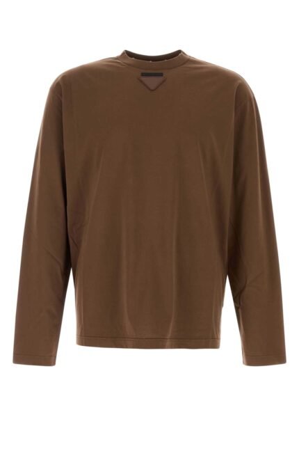Brown cotton t-shirt