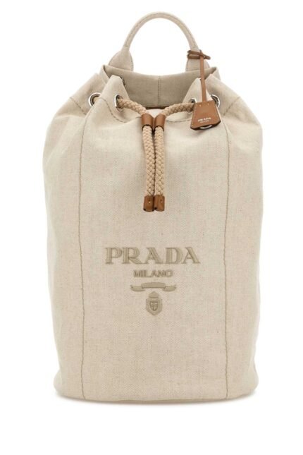 Sand canvas backpack
