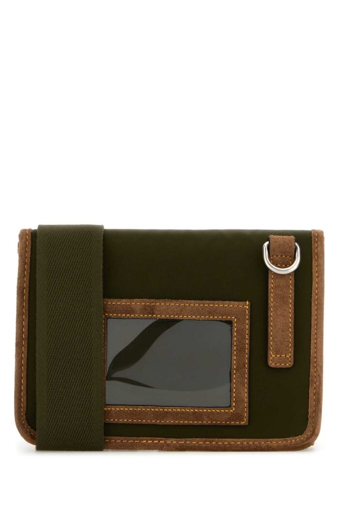 Two-tone Re-Nylon and suede phone holder - Image 3