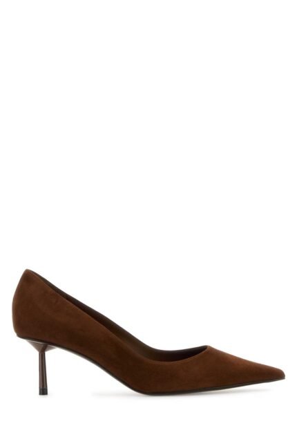 Brown suede Bella pumps