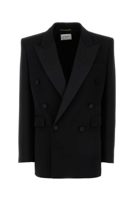 Black wool blazer