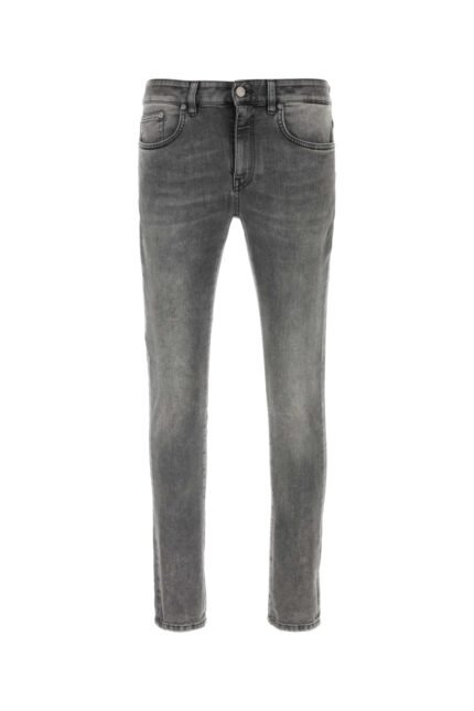 Grey stretch denim jeans
