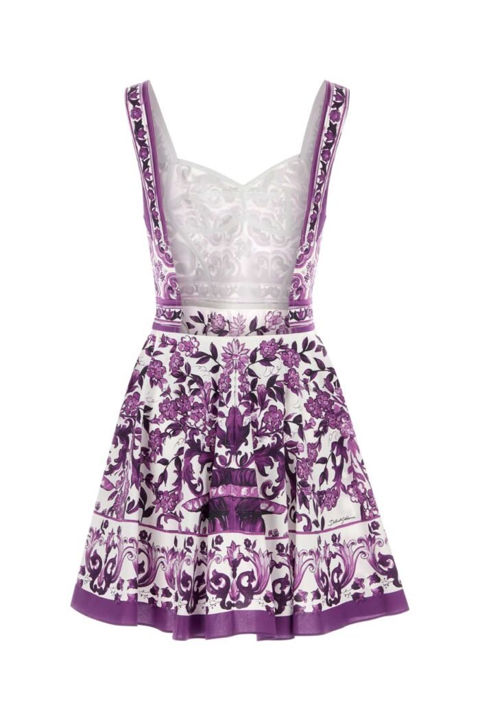 Printed poplin mini dress - Image 2