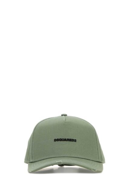 Green cotton baseball cap