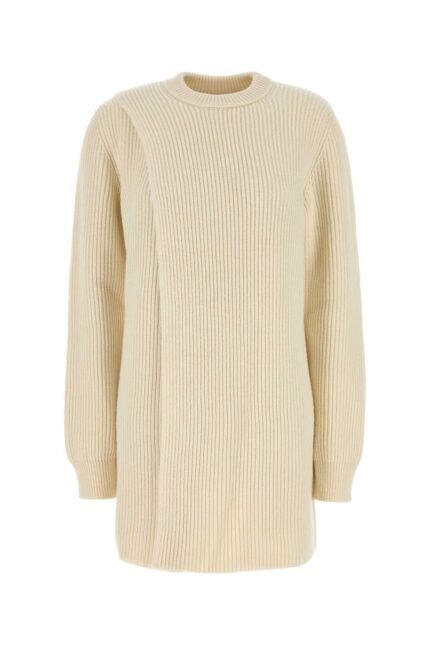 Ivory wool sweater dress