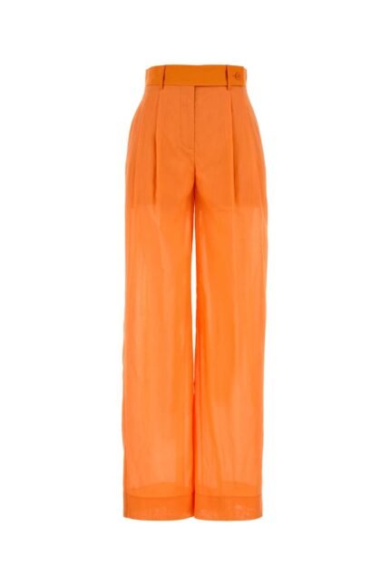 Orange cotton palazzo pant