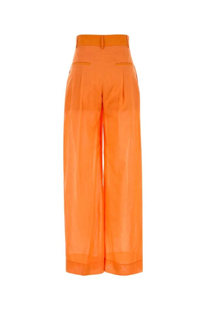 Orange cotton palazzo pant - Image 2
