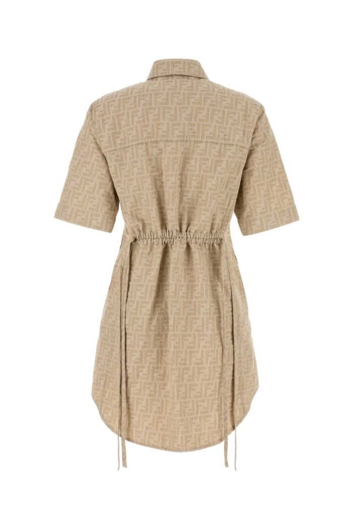 Embroidered chambray shirt dress - Image 2
