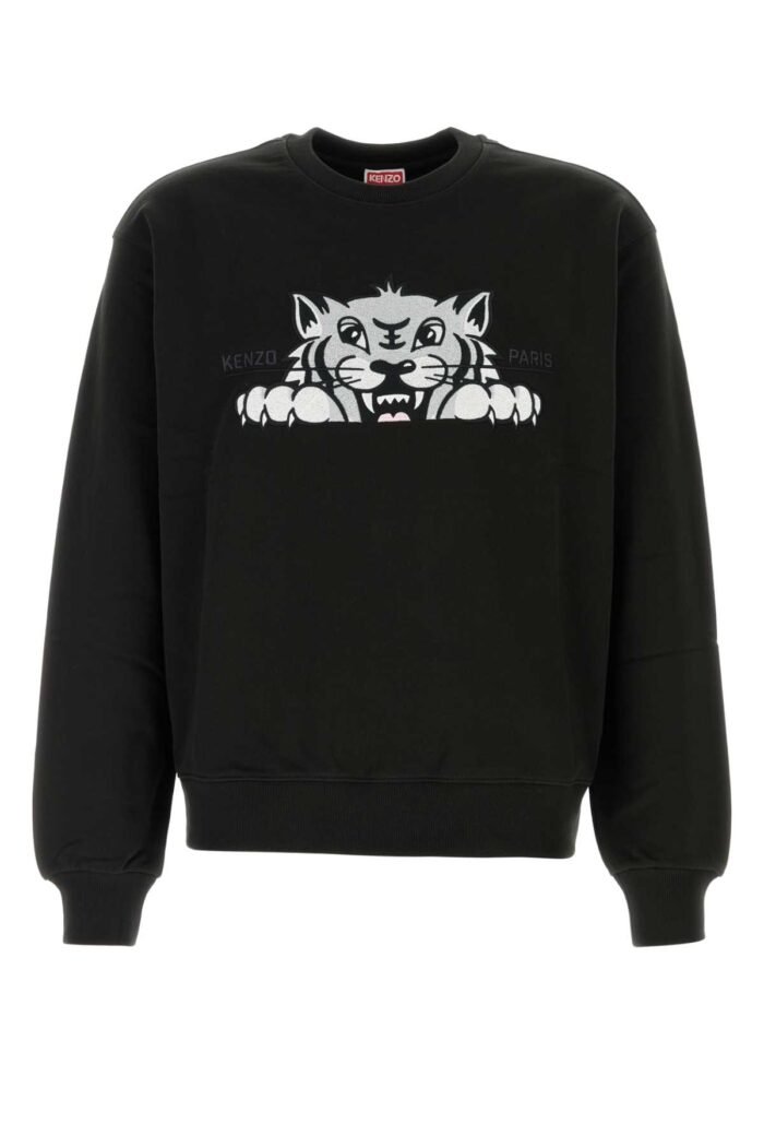Black cotton sweatshirt - Image 1