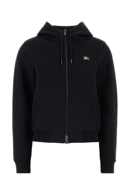 Black cotton sweatshirt