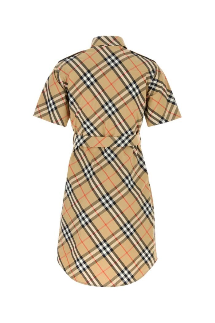 Embroidered poplin shirt dress - Image 2