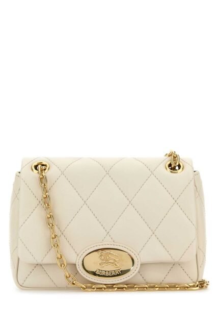 Ivory leather small Strand shoulder bag