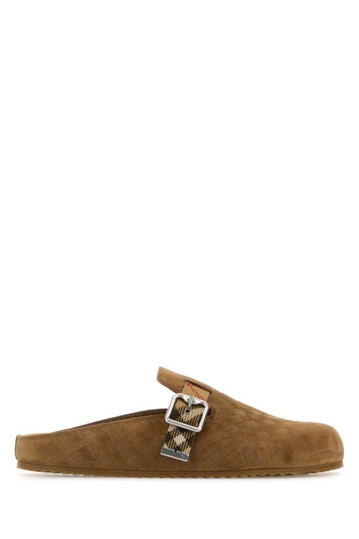 Camel suede slippers - Image 1