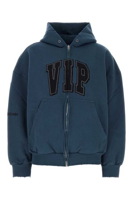 Blue cotton sweatshirt