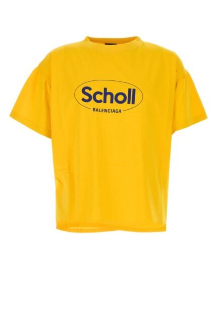Yellow cotton oversize t-shirt