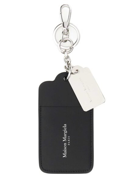 Black leather keyring