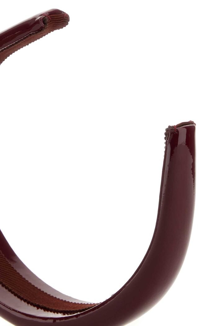 Tyrian purple leather headband - Image 3