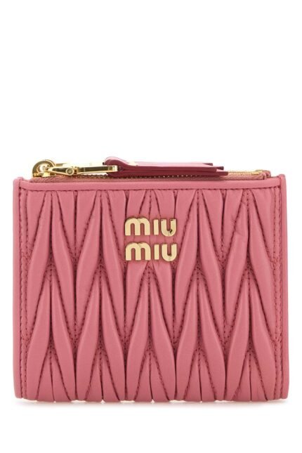 Pink leather wallet