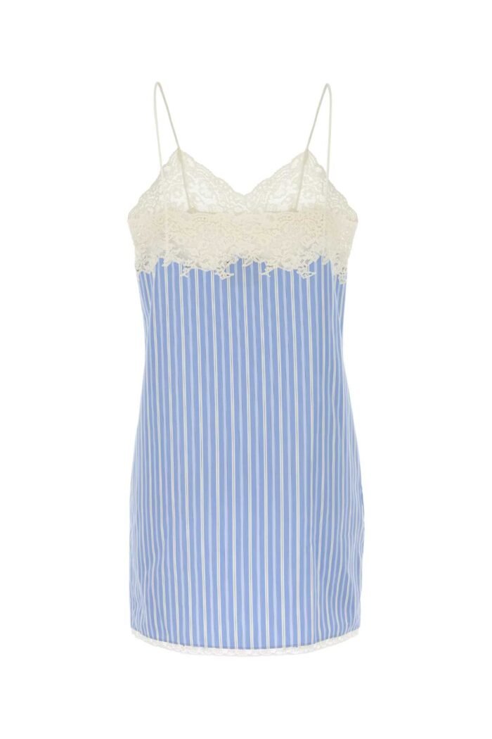 Embroidered poplin mini dress - Image 2