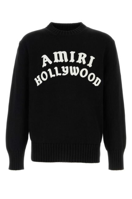 Black cotton sweater