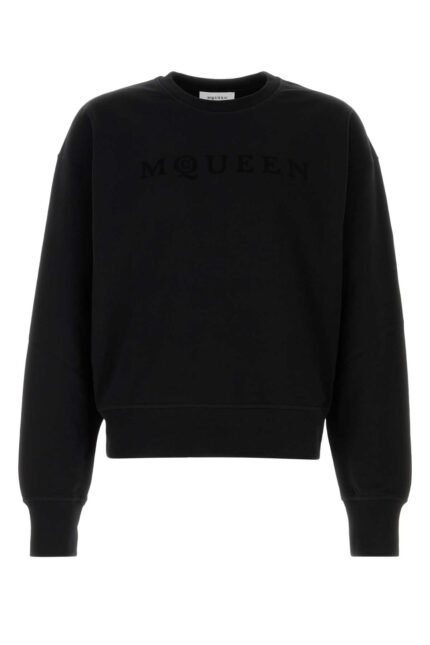 Black cotton sweatshirt